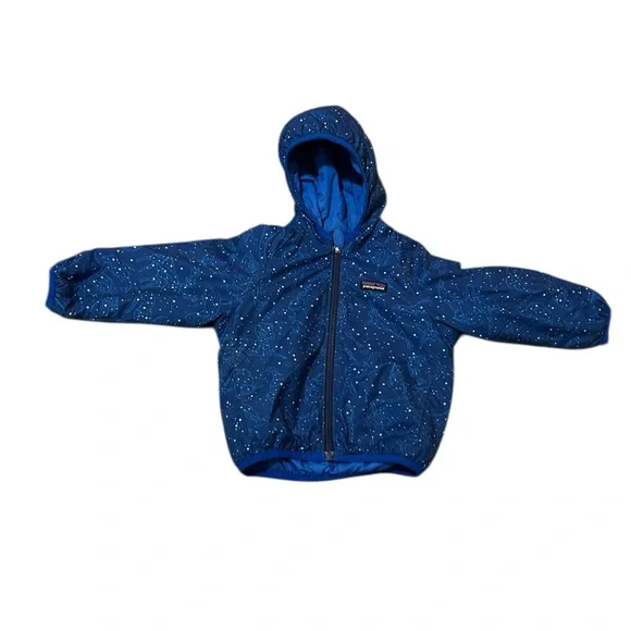 Patagonia Nano Puffer Hooded Down Reversible 2-in-1 Kids Weather Zip Up Jacket